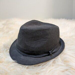 Stetson Grey and Black Fedora Hat Size Large